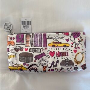 Henri Bendel Multicolor Illustrated Pouch